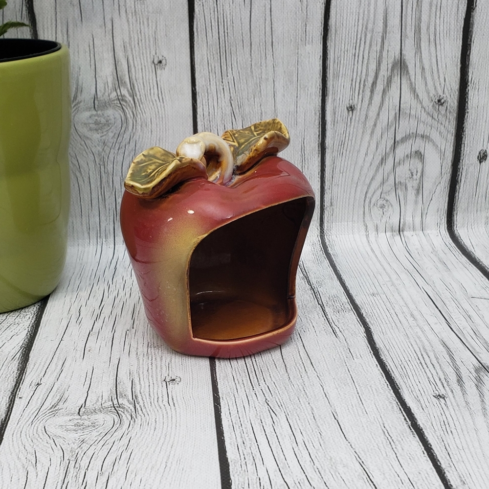 Vintage Apple Shaped Sponge Holder